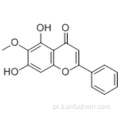 4H-1-benzopiran-4-on, 5,7-dihydroksy-6-metoksy-2-fenyl CAS 480-11-5